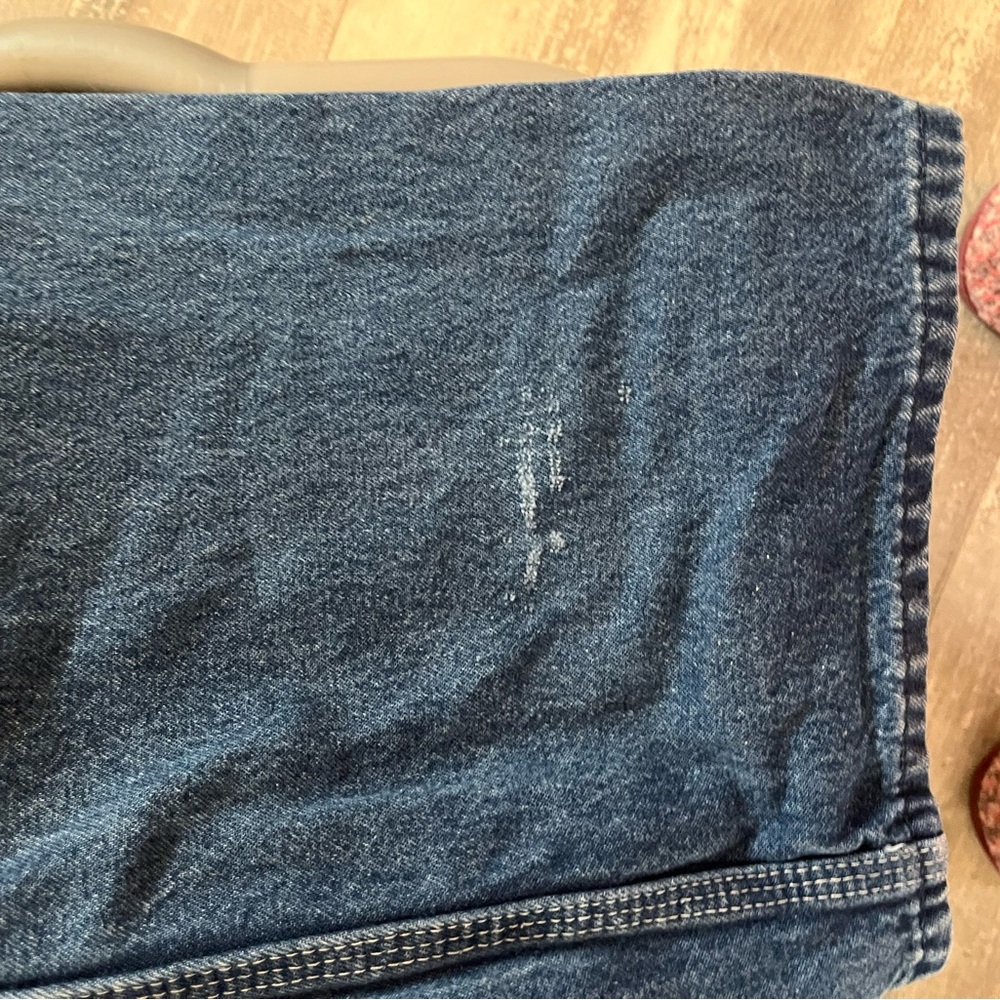 Dickies Blue Denim Bib 36x32 Overalls with Brass Hardware - Picture 7 of 11